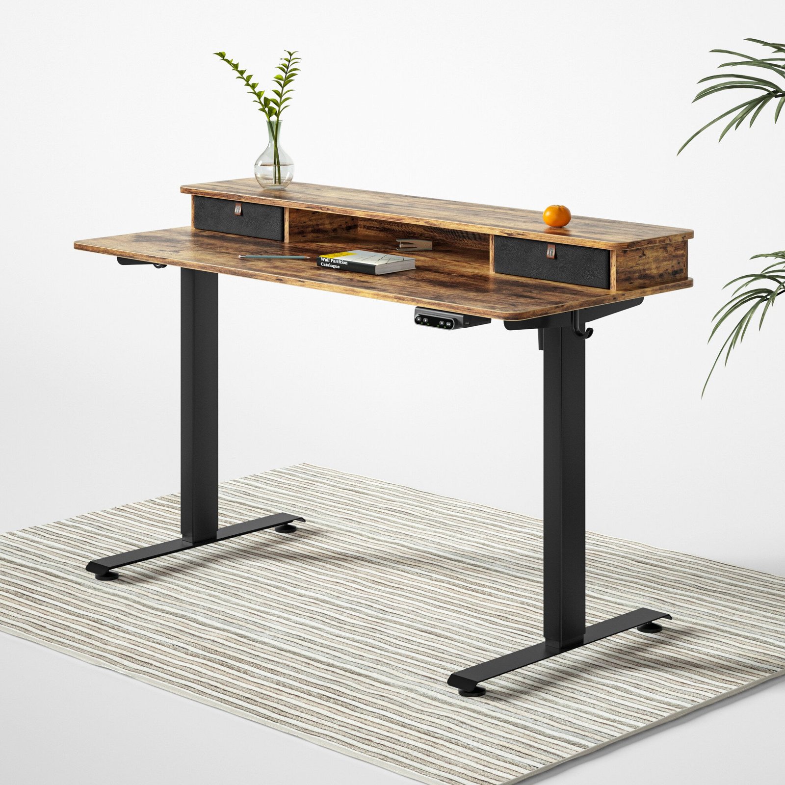 FEZIBO Brasa, the integrated-storage example identified in the manufacturer collection. The photograph does not establish universal brand performance.