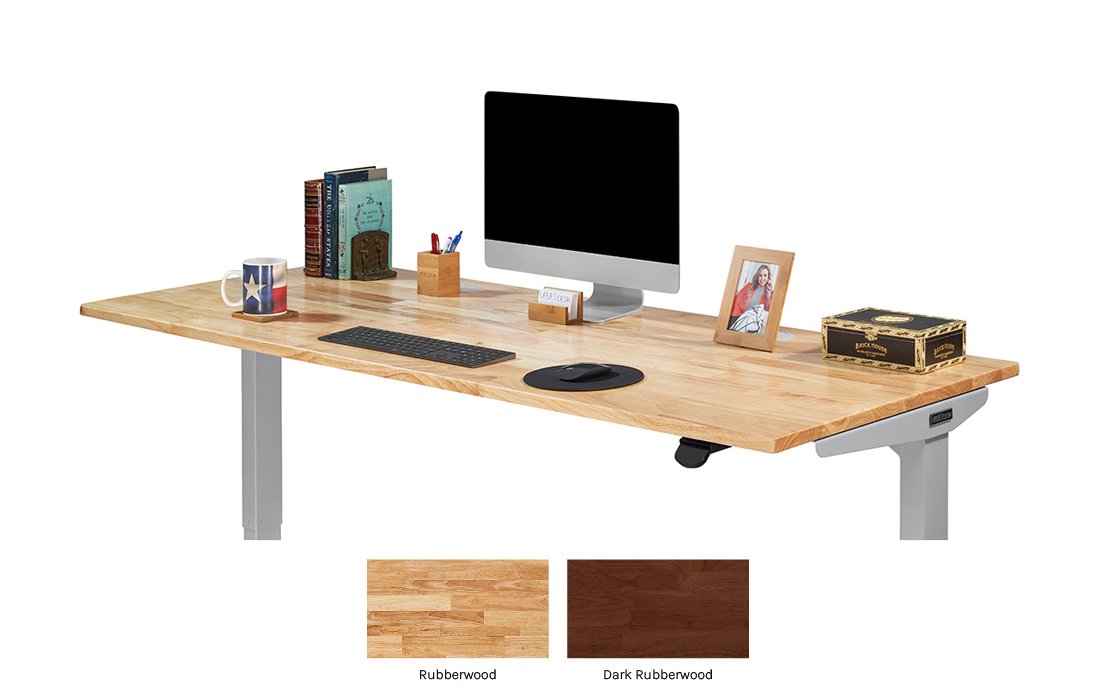 Legacy UPLIFT V2 with a rubberwood desktop, as identified in the official source. Desktop finish and current stock require separate checks.