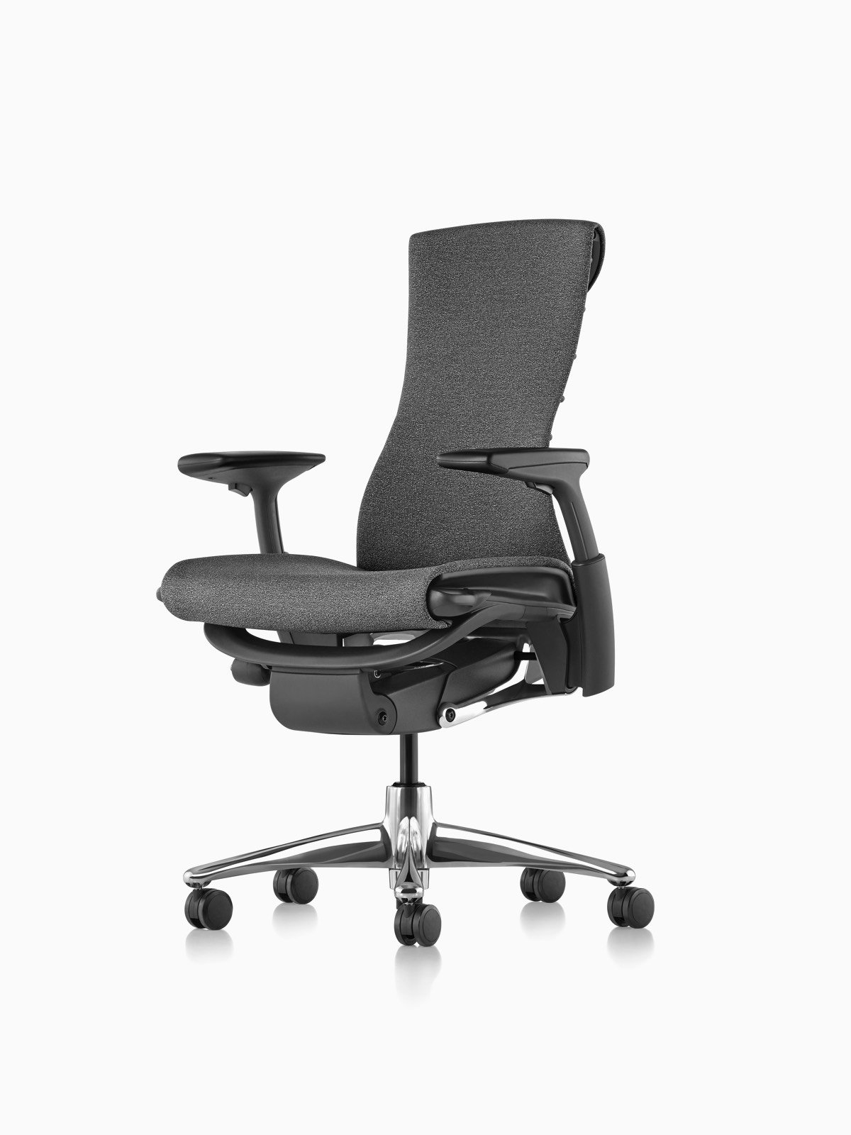 Standard Embody, black upholstery and polished base, from the official standard office-chair gallery. This is not Embody Gaming.
